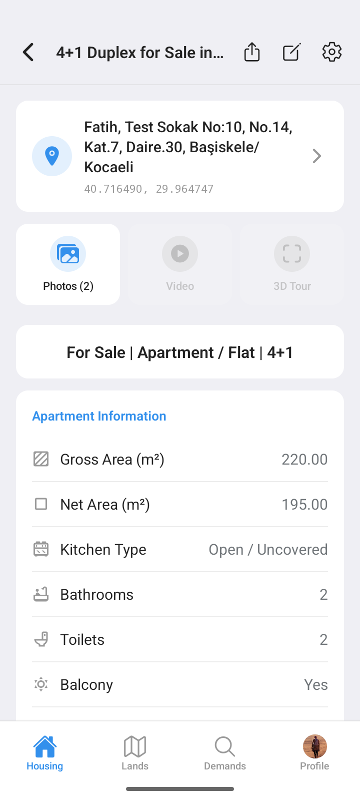 Estacuzdan property detail screen